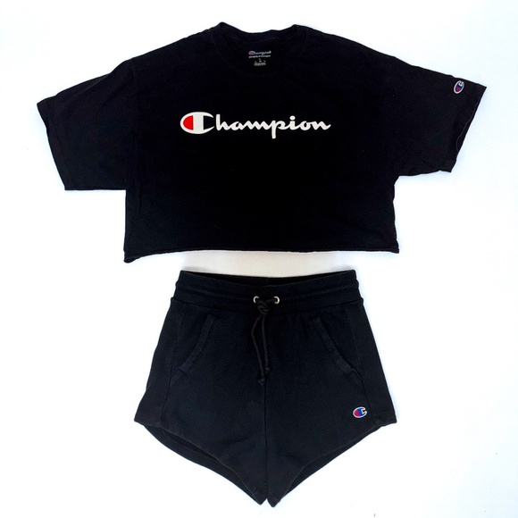 Women’s Cropped Champion T-Shirt - Picture 1 of 4